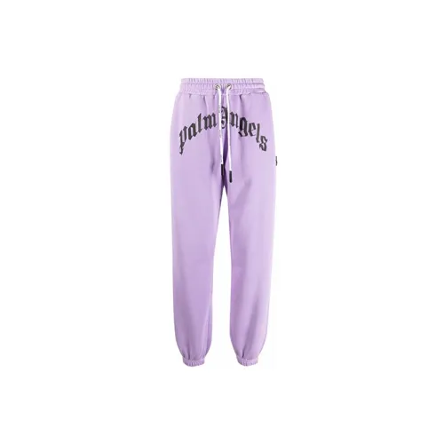 PALM ANGELS Knitted Sweatpants Men Purple