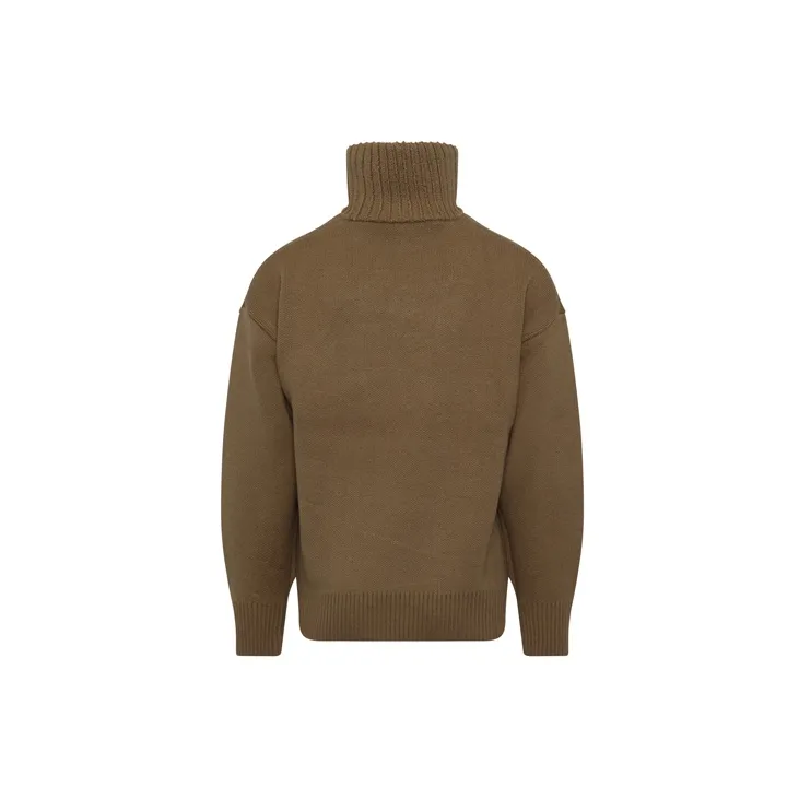 WE11DONE Square Logo Pile Knit Jumper-2