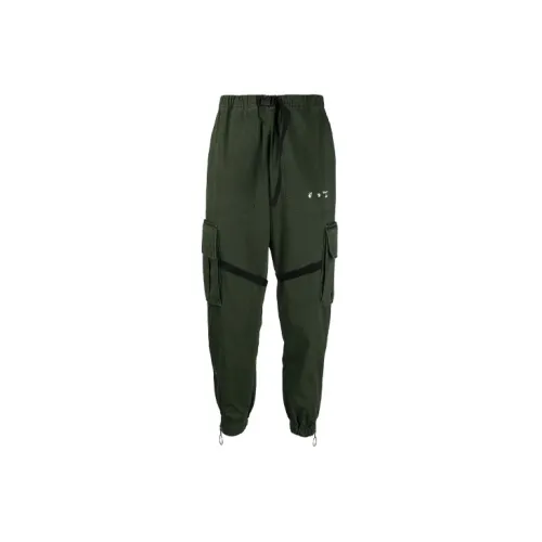 OFF-WHITE SS21 Cargo Pants Men Dark Green