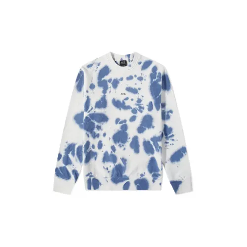 A.P.C Sweatshirts Men Blue