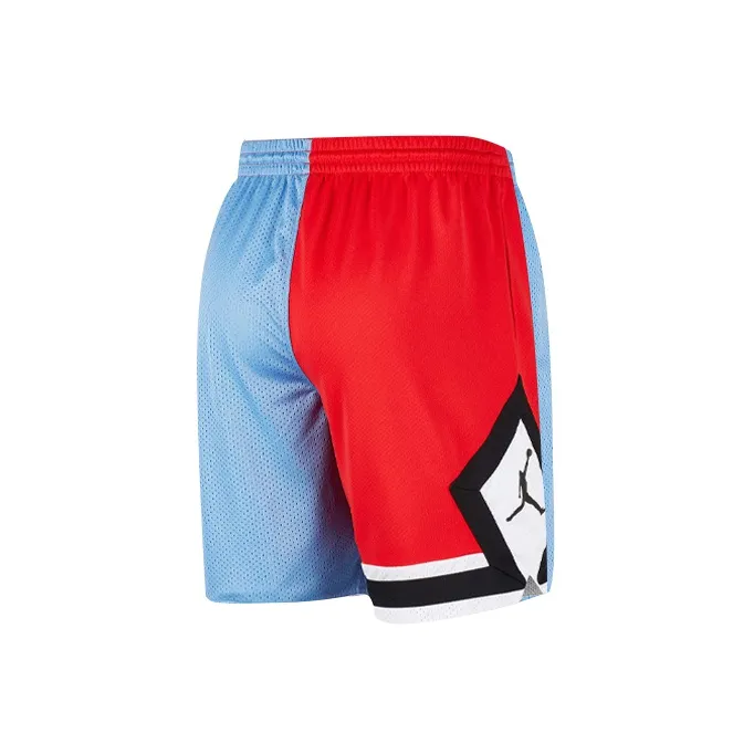 Jordan Casual Shorts Men Red Blue Patchwork-1