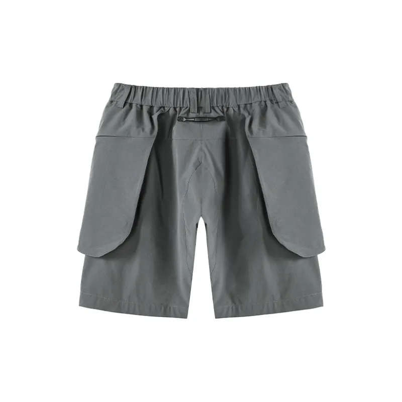 NORVINCY Straight Fit Loose Fit Solid Color Casual Shorts Unisex-11