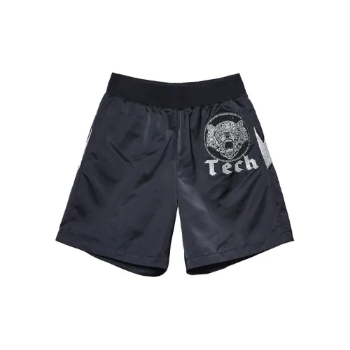 TCH Casual Shorts Unisex Black Base With Silver Logo