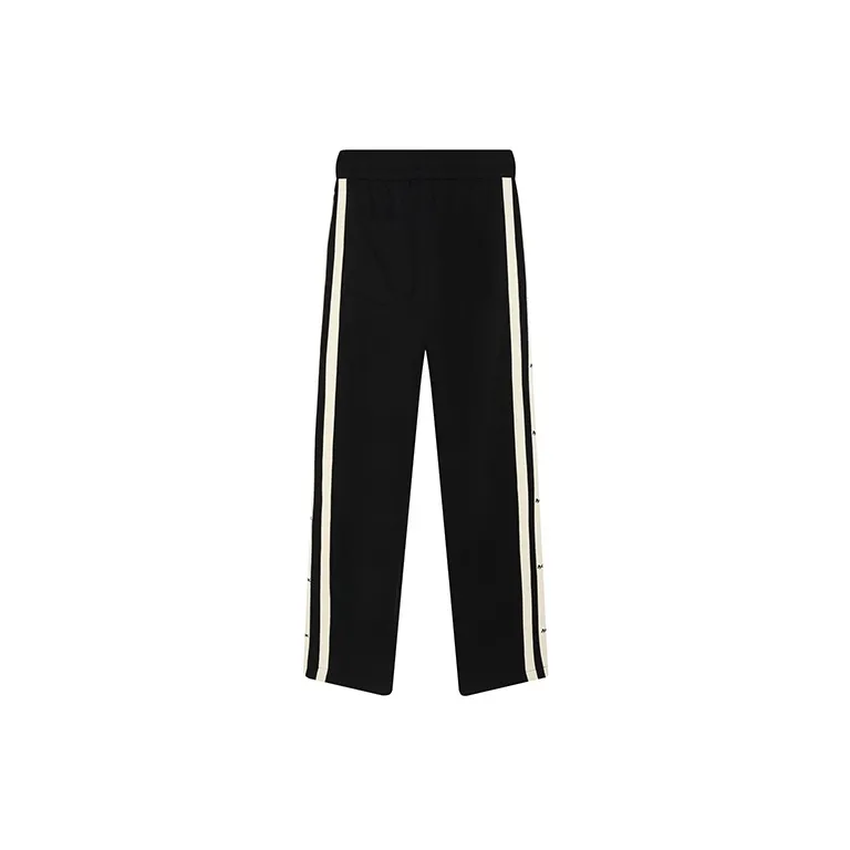 A Chock Knitted Sweatpants Unisex Black-1