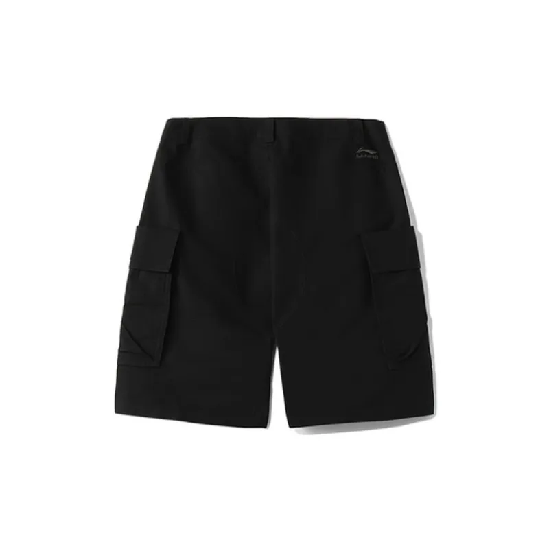 LINING Cargo Shorts Men Black-1