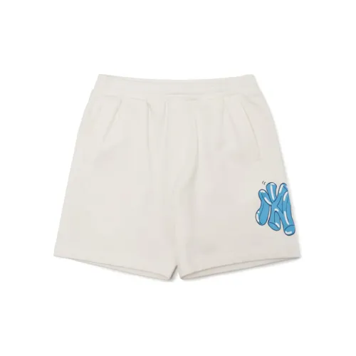 MLB LIKE Casual Shorts Unisex Ivory White