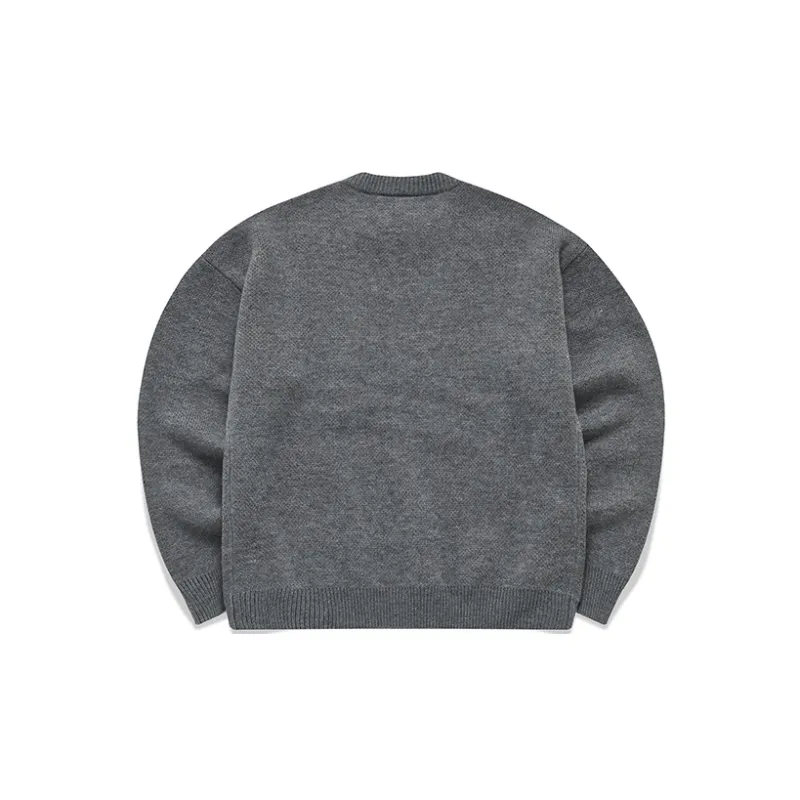 FILA Have A Good Time Collection Sweaters Unisex Ink Cloud Flower Gray-1