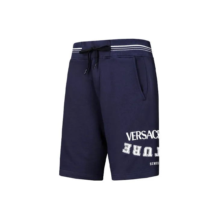 VERSACE JEANS COUTURE SS21 Fitted Shorts Men's Dark Blue-2