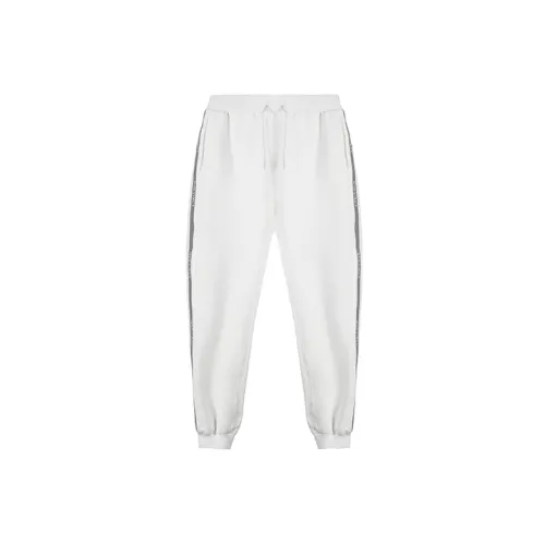 NORVINCY Knitted Sweatpants Unisex White