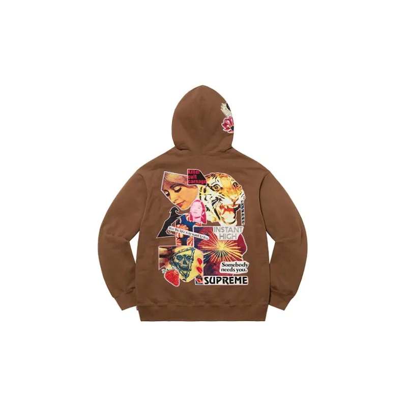Supreme Instant High Patches Hooded Sweatshirt-1