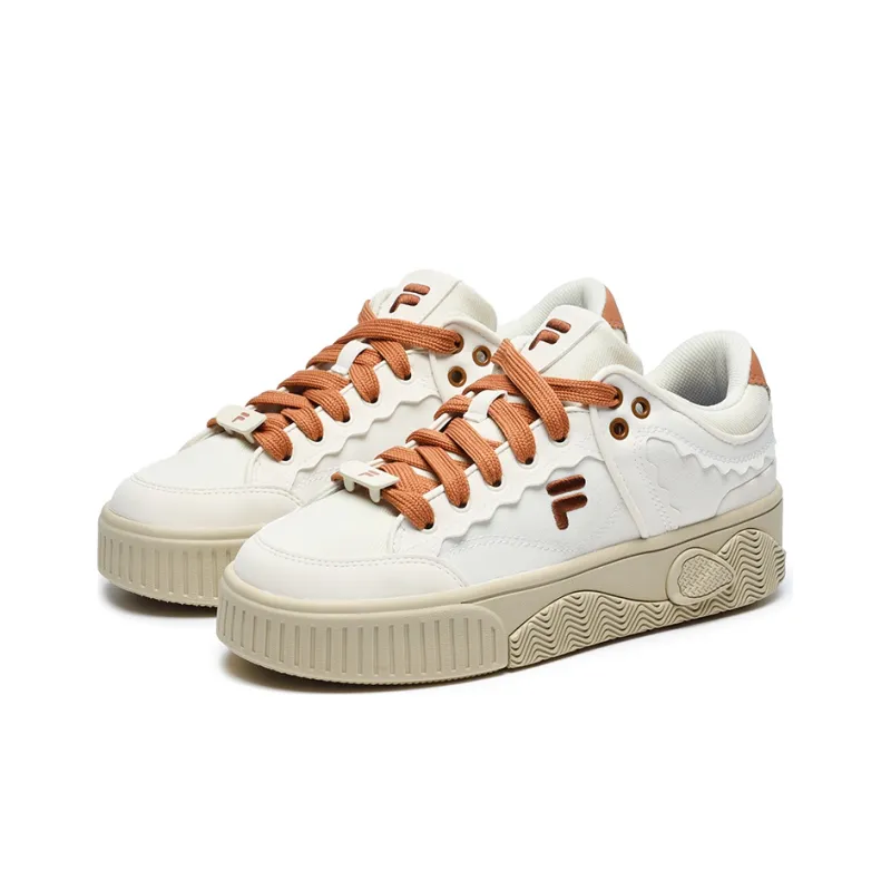 FILA FUSION Stack Skate Shoes 'White Orange' Women's-2