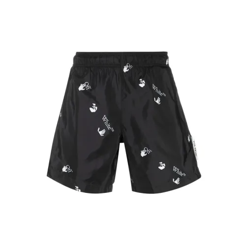 OFF-WHITE Hands-Off Print Swim Shorts