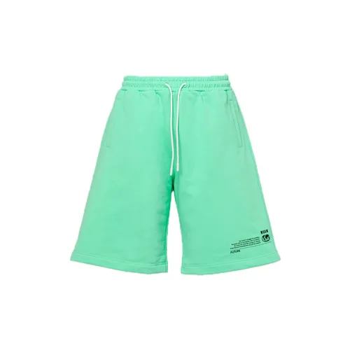 MSGM Casual Shorts Men Green