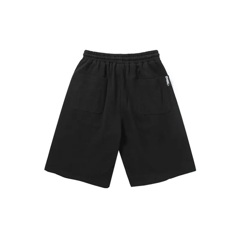 GENANX Casual Shorts Unisex Black-1