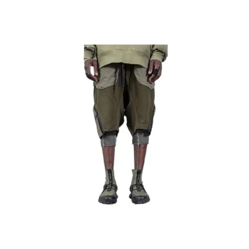 ISO.POETISM Casual Shorts Men Green