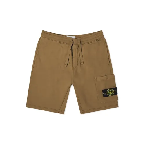 STONE ISLAND Casual Shorts Men Olive Green