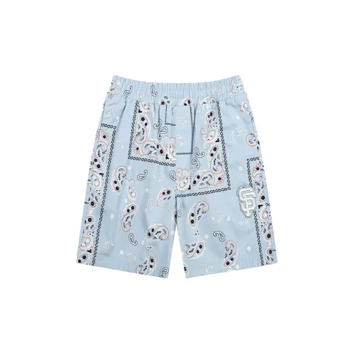 MLB Base Logo Casual Shorts Unisex Sky Blue