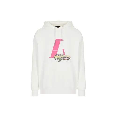 EMPORIO ARMANI Car Logo-print Hoodie