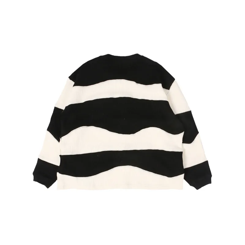 RELABEL Loose Fit Sweater Unisex Black-1