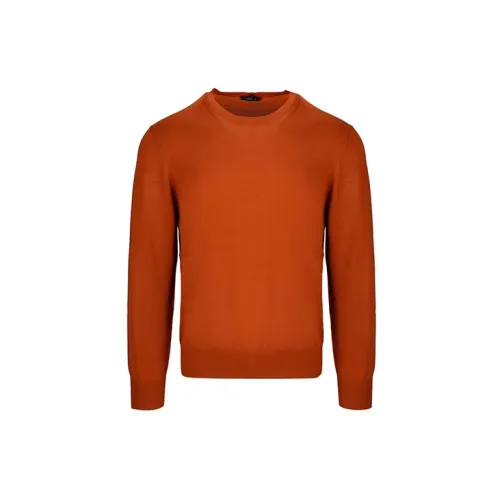 Ermenegildo Zegna Sweaters Men Orange Red