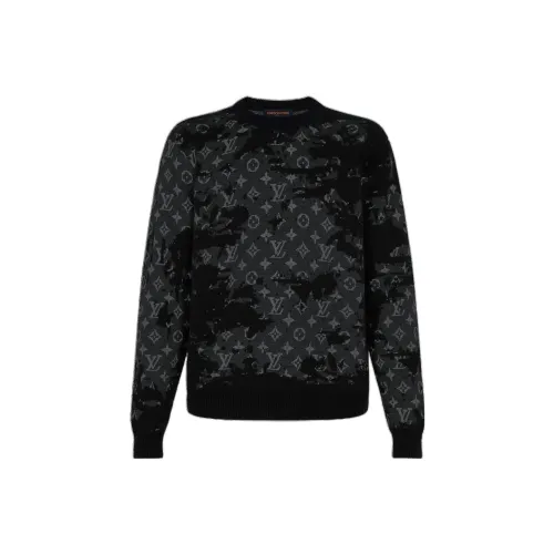 LOUIS VUITTON New Quarterly Products Of LV Sweaters Men Black