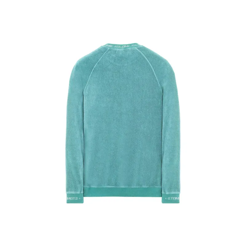 STONE ISLAND 652E3 Organic Cotton Terry Fleece Gauge 14 Sweatshirt-1