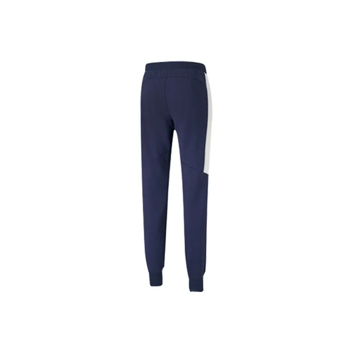 PUMA Knitted Sweatpants Men Tweed Blue-1