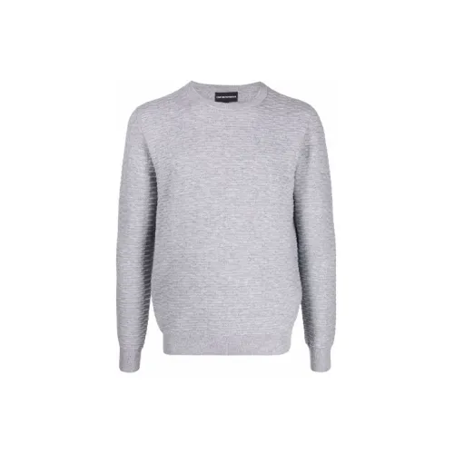 EMPORIO ARMANI Cashmere Sweaters Men Gray