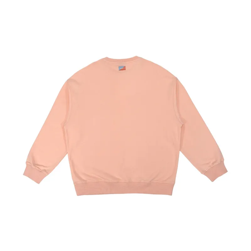 NERDY SS22 Crew Neck Loose Fit Sweatshirt Unisex Orange Pink-1