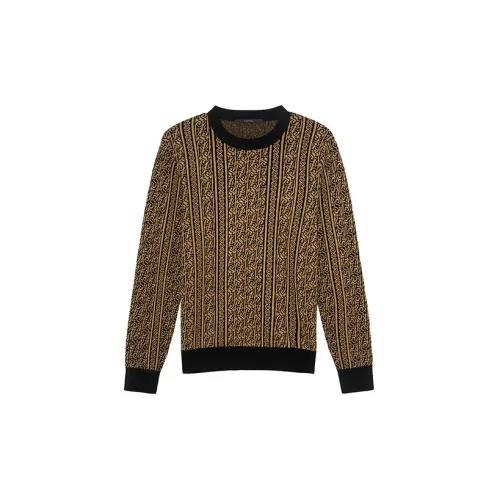 DAVID NAMAN Sweaters Men Gold