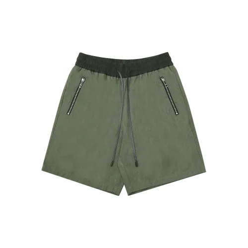 CHINISM Casual Shorts Unisex Olive Green