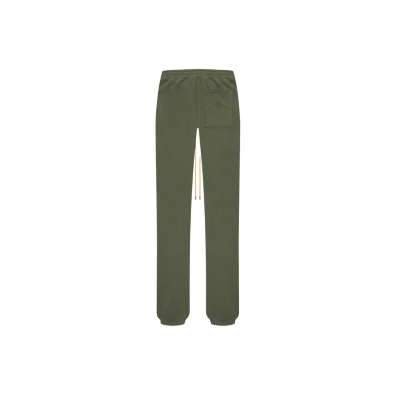 RHUDE Knitted Sweatpants Men Green-1