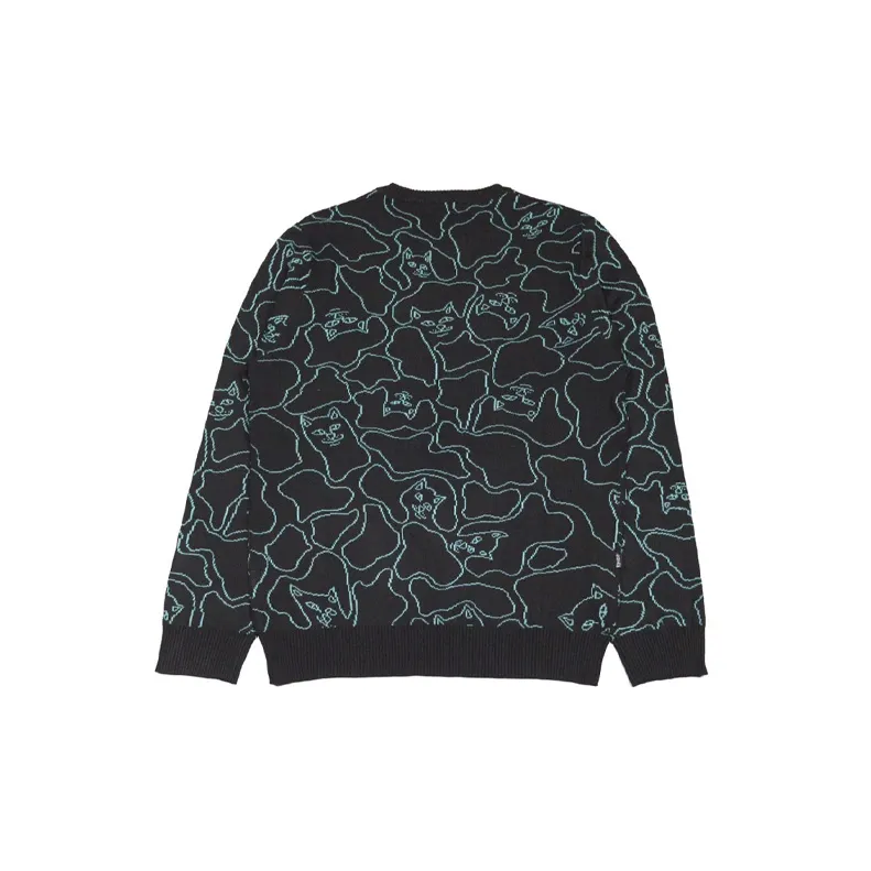 RIPNDIP Sweaters Unisex Black Blue-1