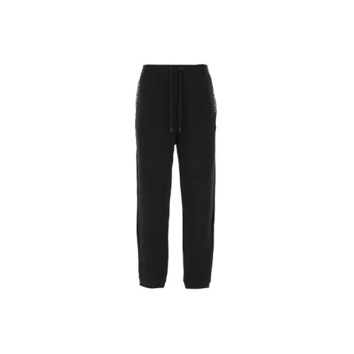 Moncler Men Genius Pocket Logo Side Drawstring Sports Pants For Black Knitted sweatpants