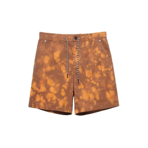 A PERSONAL NOTE 73 Casual Shorts Men Coffee Yellow