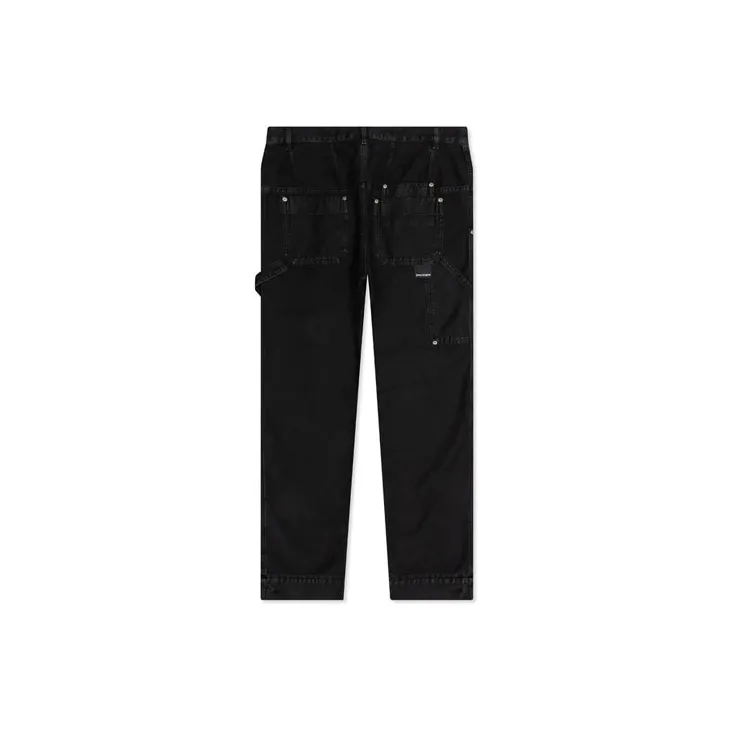PALM ANGELS Logo patch Straight leg Trousers-1