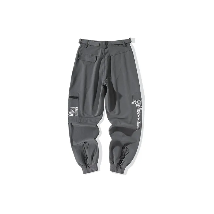 LAMLICKA Cargo Pants Unisex Gray-1