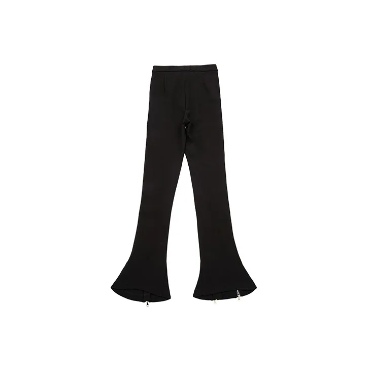 RICKYOUNG SS22 Casual Pants Unisex Black-1