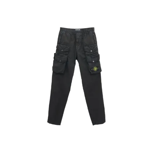 STONE ISLAND Cargo Pants Men Black