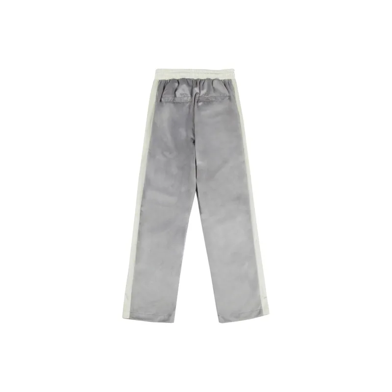 JUST VIBE Straight Casual Pants Unisex Gray-1