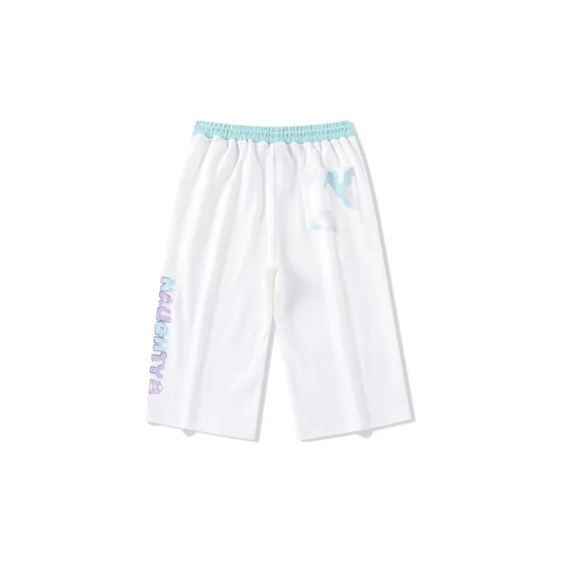 LAMLICKA Casual Pants Unisex White-1
