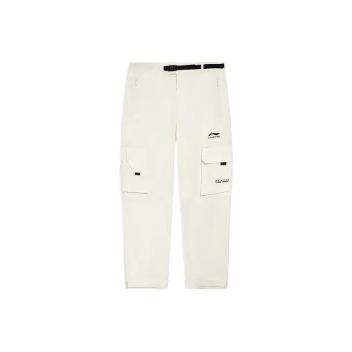 LiNing China Li Ning Casual Pants Men Off White