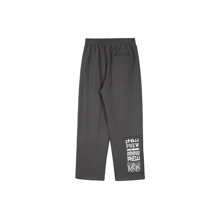 Phew Thickened Casual Pants Unisex Dark Gray-1