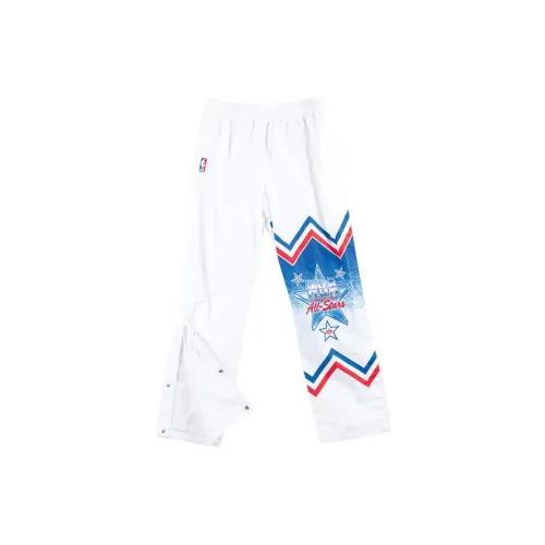 Mitchell Ness Casual Pants Unisex White