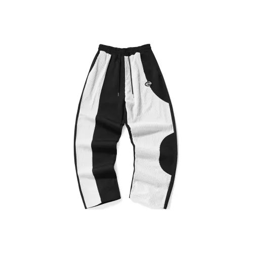 GENANX Casual Pants Unisex Black/White