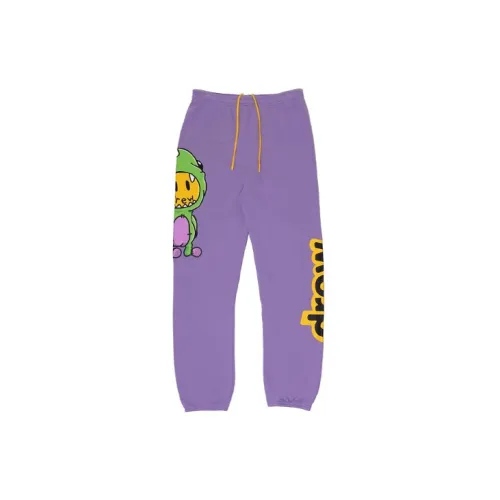 Drew House Dinosaur Series Knitted Sweatpants Unisex Lavender