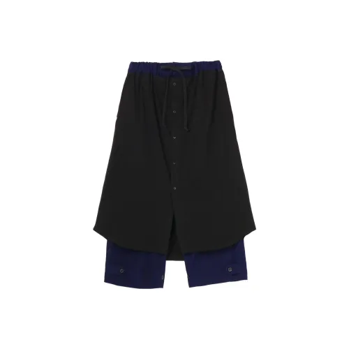 Yohji Yamamoto Casual Pants Unisex Black/Blue