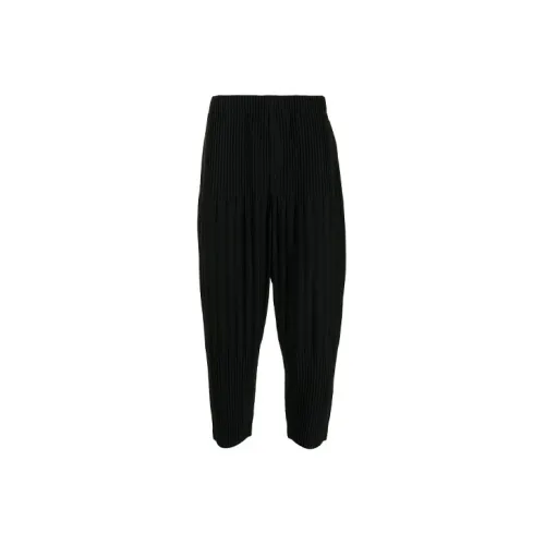 Homme Plissé Issey Miyake Casual Pants Men Black