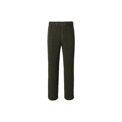 Homme Plissé Issey Miyake Casual Pants Men Green