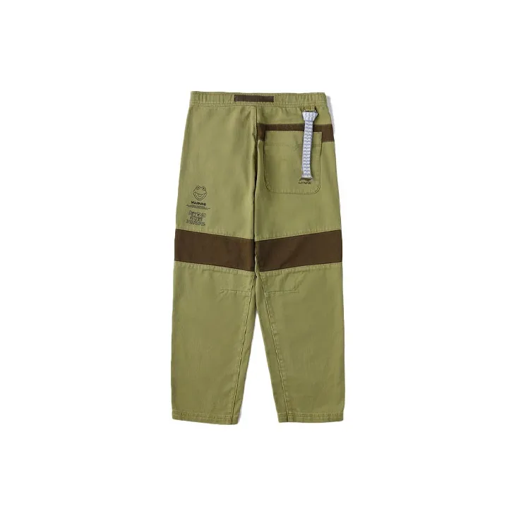 LiNing x Disney Casual Pants Unisex Army Green-1